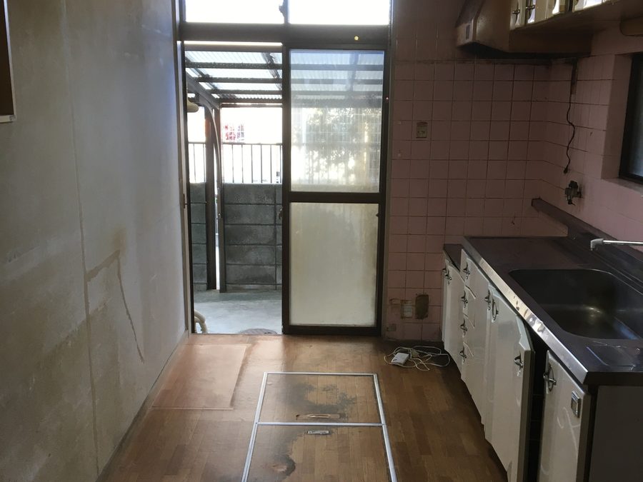 作業後の台所