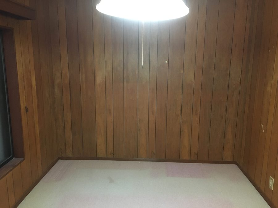 作業後の2階洋室（書棚のある部屋）