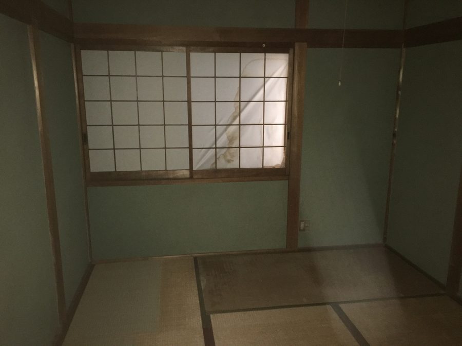 作業後の2階和室（鏡台のある部屋）