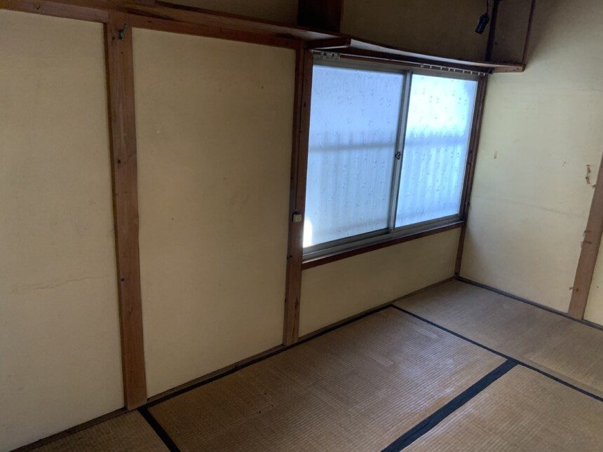 作業後の和室