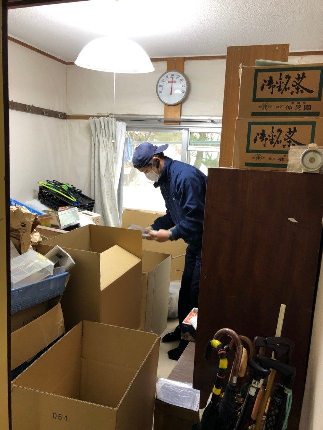 神戸市北区の市営住宅で、施設へ移られるお家の整理
