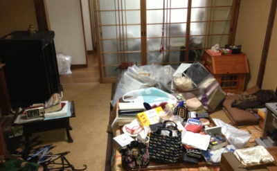 和室、整理作業前