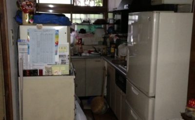 キッチン整理作業前