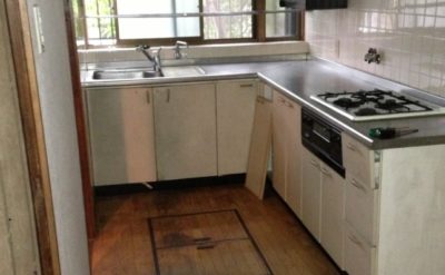 キッチン整理作業後