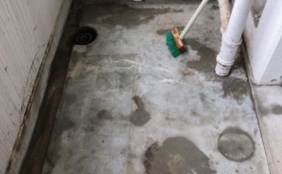 ベランダ作業後