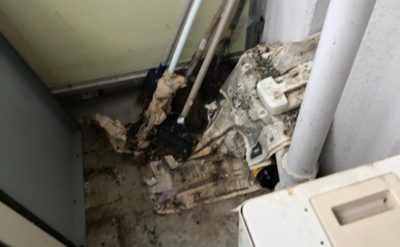 ベランダ作業前