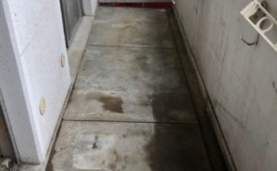 ベランダ掃除後