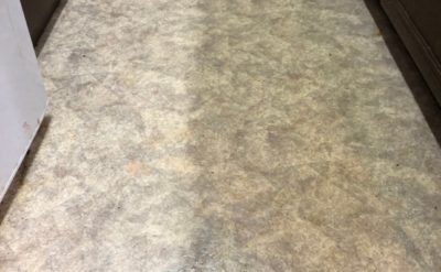 キッチン床掃除後