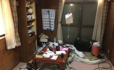 リビング作業前